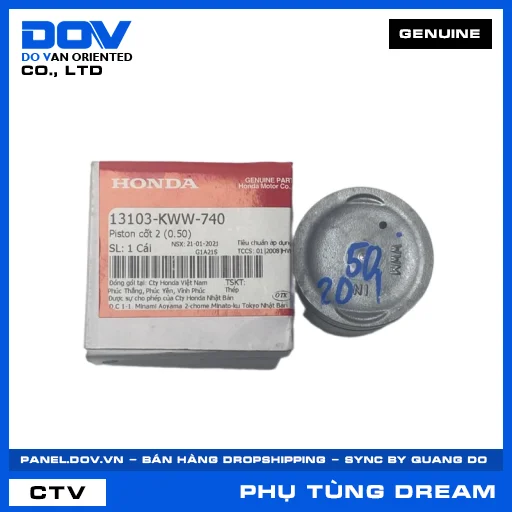 PISTON CỐT 2 (0.50) DREAM 110 — 13103KWW740