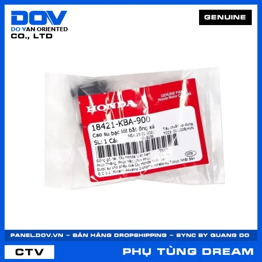 Cao su bạc lót bắt ống xả (pô) DREAM 110 — 18421KBA900