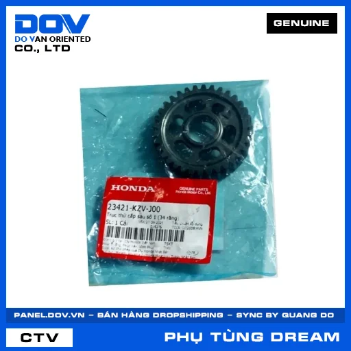 BÁNH RĂNG TRỤC THỨ CẤP SAU SỐ 1(34 RĂNG) DREAM 110 — 23421KZVJ00