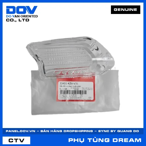 NẮP ĐÈN XI NHAN TRƯỚC PHẢI (đèn báo rẽ) DREAM 110 — 33401KZVV31