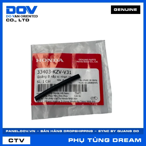 GIOĂNG B NẮP XI NHAN PHẢI (đèn báo rẽ) DREAM 110 — 33403KZVV31