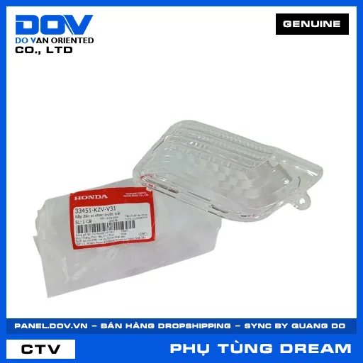 NẮP ĐÈN XI NHAN TRƯỚC TRÁI (đèn báo rẽ) DREAM 110 — 33451KZVV31