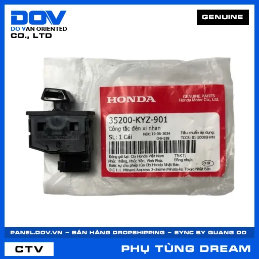 CÔNG TẮC ĐÈN XI NHAN (đèn báo rẽ) DREAM 110 — 35200KYZ901