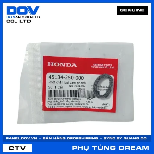 PHỚT CHẮN BỤI CAM PHANH (thắng) DREAM 110 — 45134250000
