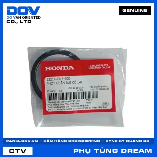 PHỚT CHẮN BỤI CỔ LÁI DREAM 110 — 53214GN5900