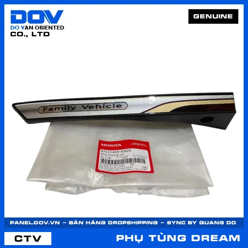 BỘ ỐP NHỰA SƯỜN TRÁI DREAM — 87115KVV930ZA