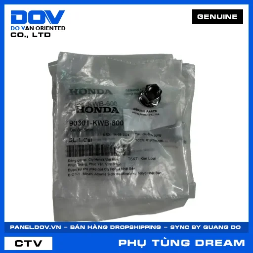 ĐAI ỐC 8MM DREAM 110 — 90301KWB600
