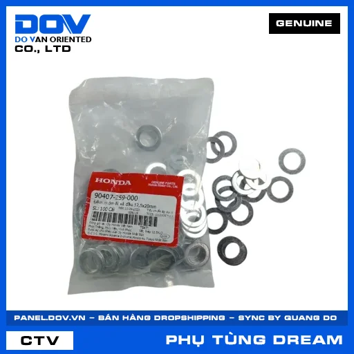 ĐỆM NHÔM ỐC XẢ DẦU 12,5X20MM DREAM 110 — 90407259000