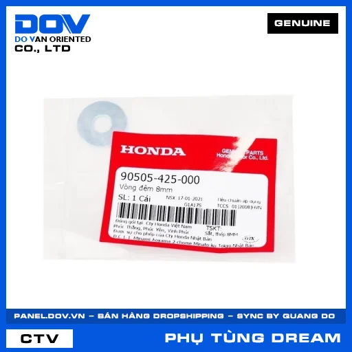 VÒNG ĐỆM 8MM DREAM 110 — 90505425000