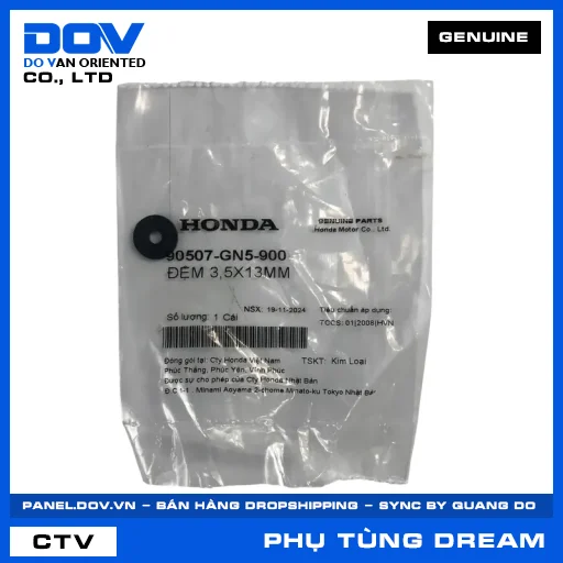 ĐỆM 3,5X13MM DREAM 110 — 90507GN5900