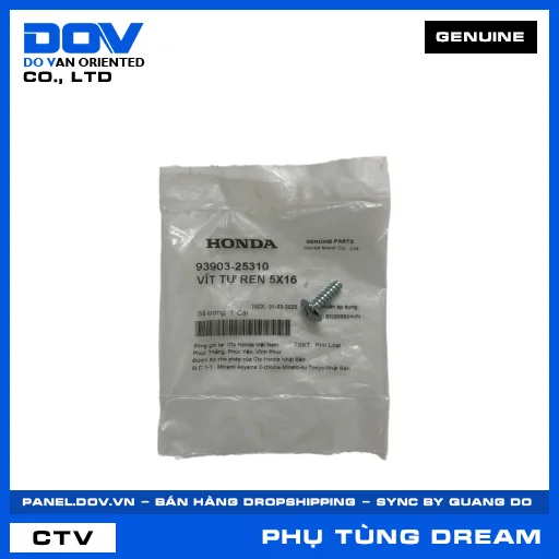 VÍT TỰ REN 5X16 DREAM 110 — 9390325310