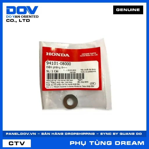 ĐỆM PHẲNG 8MM DREAM 110 — 9410108000