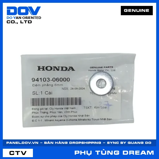 ĐỆM PHẲNG 6MM DREAM 110 — 9410306000