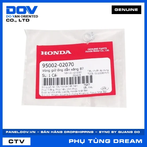 VÒNG GIỮ ỐNG DẪN XĂNG B7 DREAM 110 — 9500202070