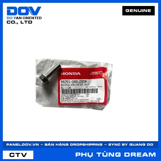 BULÔNG, ĐẦU CÓ GỜ, 8X25 DREAM 110 — 957010802508