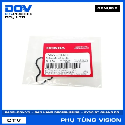 GIOĂNG NẮP LƯỚI LỌC DẦU (lọc nhớt) VISION 110 — 15422K0JN00