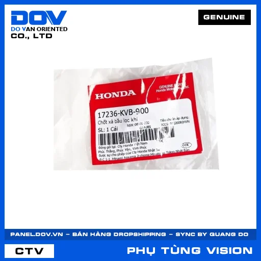 CHỐT XẢ BẦU LỌC KHÍ (lọc gió) VISION 110 — 17236KVB900