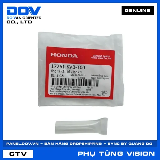 ỐNG XẢ CẶN BẦU LỌC KHÍ (lọc gió) VISION 110 — 17261KVBT00