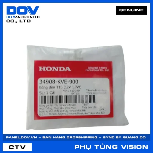 BÓNG ĐÈN T10 (12V 1.7W) VISION 110 — 34908KVE900
