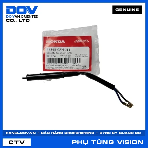 CÔNG TẮC ĐÈN PHANH TRƯỚC (thắng) VISION 110 — 35345GFMJ11