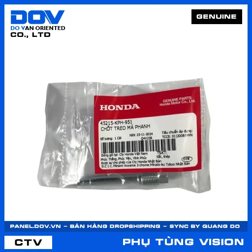 CHỐT TREO MÁ PHANH (bố thắng) VISION 110 — 45215KPH951