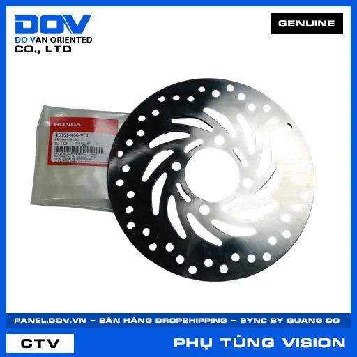 ĐĨA PHANH TRƯỚC (đĩa thắng) VISION 110 — 45351K66VE1