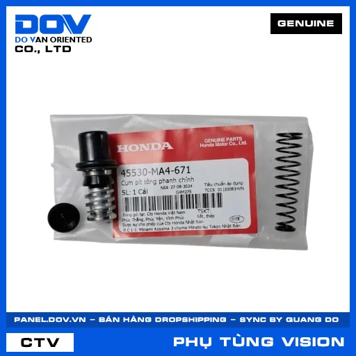 CỤM PÍT TÔNG PHANH CHÍNH (thắng) VISION 110 — 45530MA4671