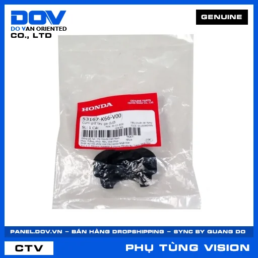 CỤM GIỮ TAY GA DƯỚI VISION 110 — 53167K66V00