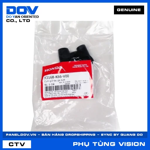 CỤM GIỮ TAY GA DƯỚI VISION 110 — 53168K66V00