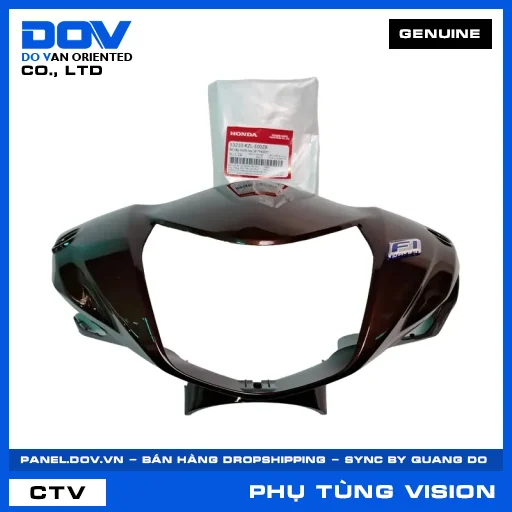 BỘ NẮP TRƯỚC TAY LÁI *YR303* VISION, VISION 110 — 53210KZLE00ZB