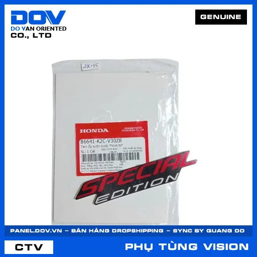 TEM ỐP SƯỜN TRƯỚC *NHA76* VISION 110 — 86641K2CV30ZB