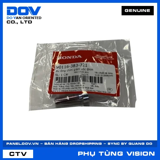 BU LÔNG CHÌM GIẢM XÓC 8MM (phuộc) VISION 110 — 90116383721
