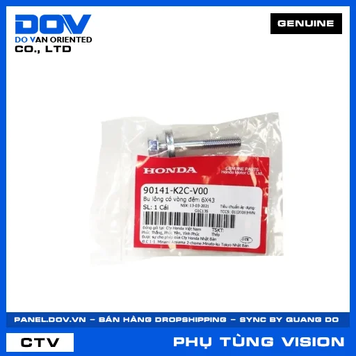 BU LÔNG CÓ VÒNG ĐỆM 6X43 VISION 110 — 90141K2CV00