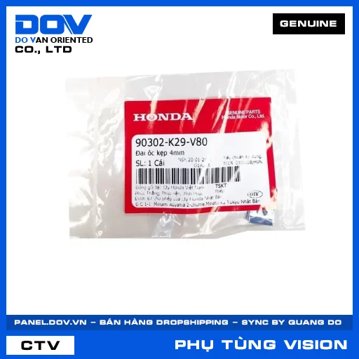 ĐAI ÔC KẸP 4MM VISION 110 — 90302K29V80