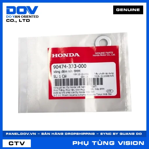 Vòng đệm kín 8MM VISION 110 — 90474333000
