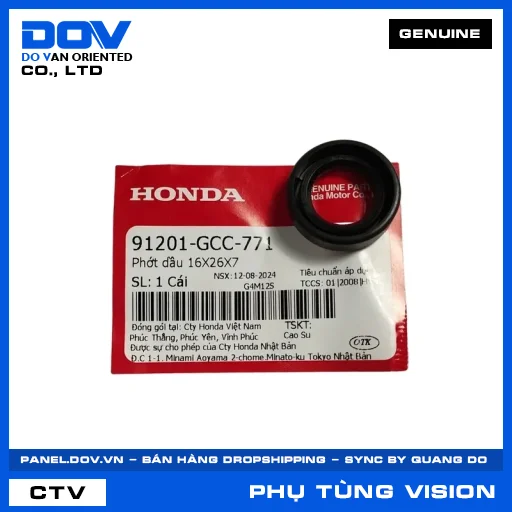 PHỚT DẦU 16X26X7 VISION 110 — 91201GCC771