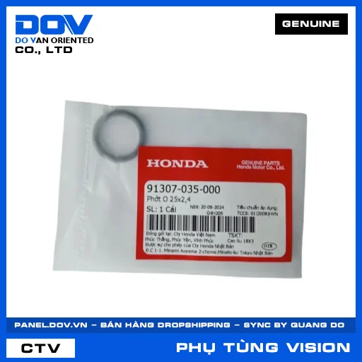PHỚT O 25X2,4 VISION 110 — 91307035000