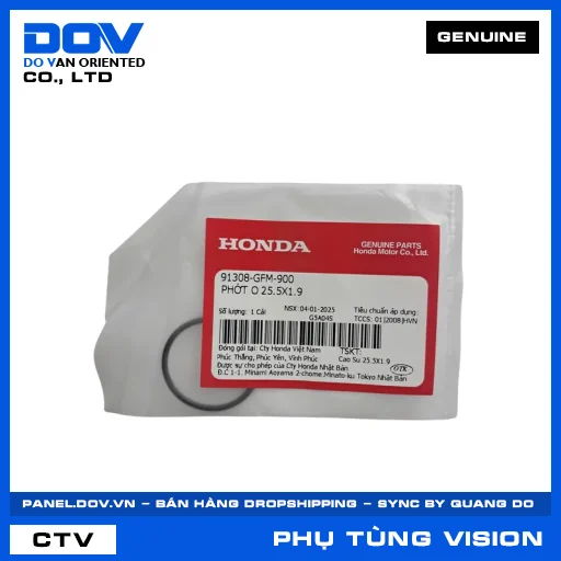 PHỚT O 25.5X1.9 VISION 110 — 91308GFM900