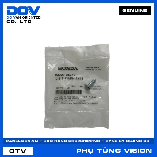 VÍT TỰ REN 5X16 VISION 110 — 9390325310