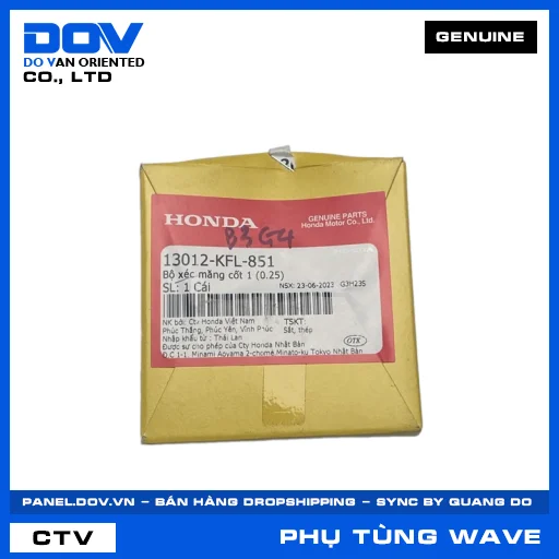 BỘ XÉC MĂNG CỐT 1 (0.25) WAVE 100, WAVE ALPHA, WAVE RSX 110 — 13012KFL851