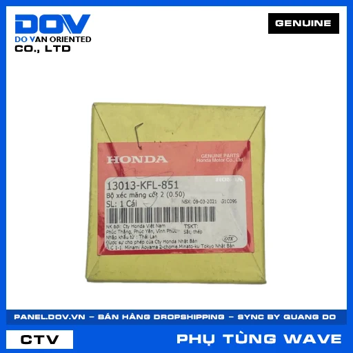 BỘ XÉC MĂNG CỐT 2 (0.50) WAVE 100, WAVE ALPHA, WAVE RSX 110 — 13013KFL851