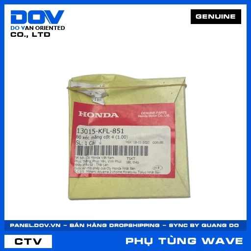 Bộ xéc măng cốt 4 (1.00) WAVE 100, WAVE ALPHA, WAVE RSX 110 — 13015KFL851