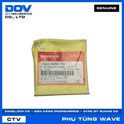 BỘ XÉC MĂNG CỐT 2 (0.50) WAVE ALPHA 110, WAVE RSX 110 — 13031KWW740