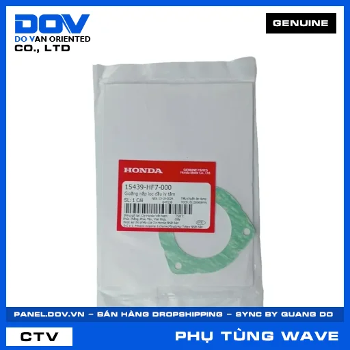 GIOĂNG NẮP LỌC DẦU LY TÂM (lọc nhớt) WAVE 100, WAVE ALPHA — 15439HF7000