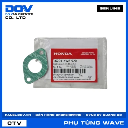 GIOĂNG CÁCH NHIỆT CỔ HÚT WAVE ALPHA 110, WAVE RSX 110 — 16201KWB920