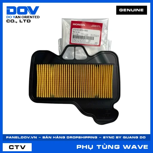 TẤM LỌC KHÍ (lọc gió) WAVE 100, WAVE ALPHA — 17210KPH900