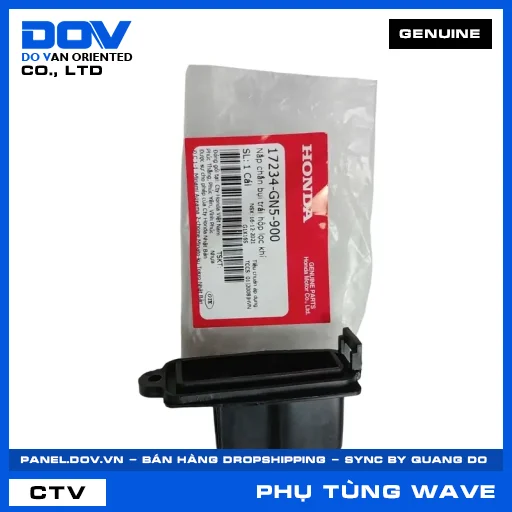NẮP CHẮN BỤI TRÁI HỘP LỌC KHÍ (lọc gió) WAVE ALPHA — 17234GN5900