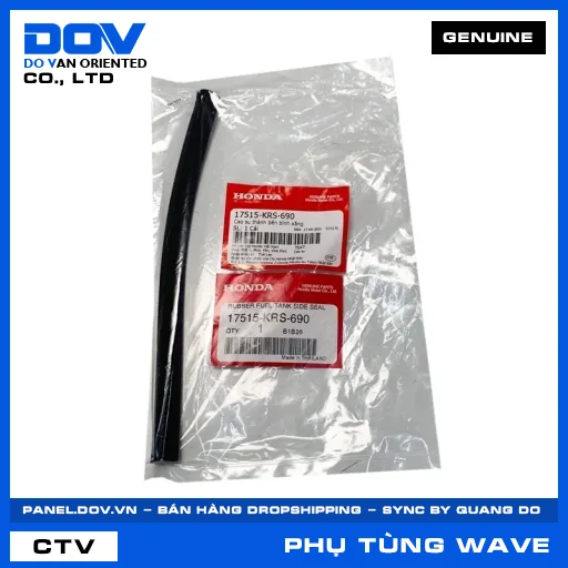 Cao su thành bên bình xăng WAVE ALPHA — 17515KRS690