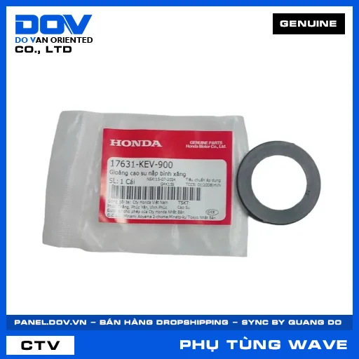 GIOĂNG CAO SU NẮP BÌNH XĂNG WAVE 100, WAVE ALPHA, WAVE RSX 110 — 17631KEV900