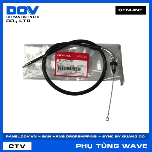 DÂY GA WAVE 100, WAVE ALPHA — 17910KTL740